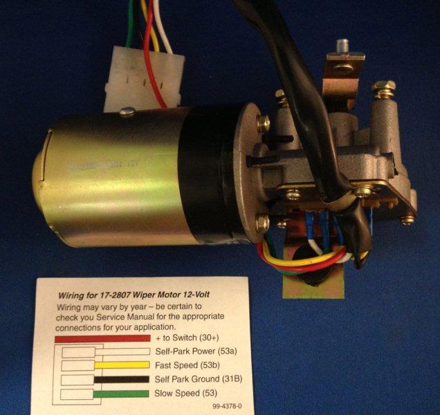 Windshield Wiper Motor, 12 Volt.VW Beetle 69-71